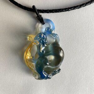 Liuligongfang Crystal "Journey of the Dragon" Pendant Necklace